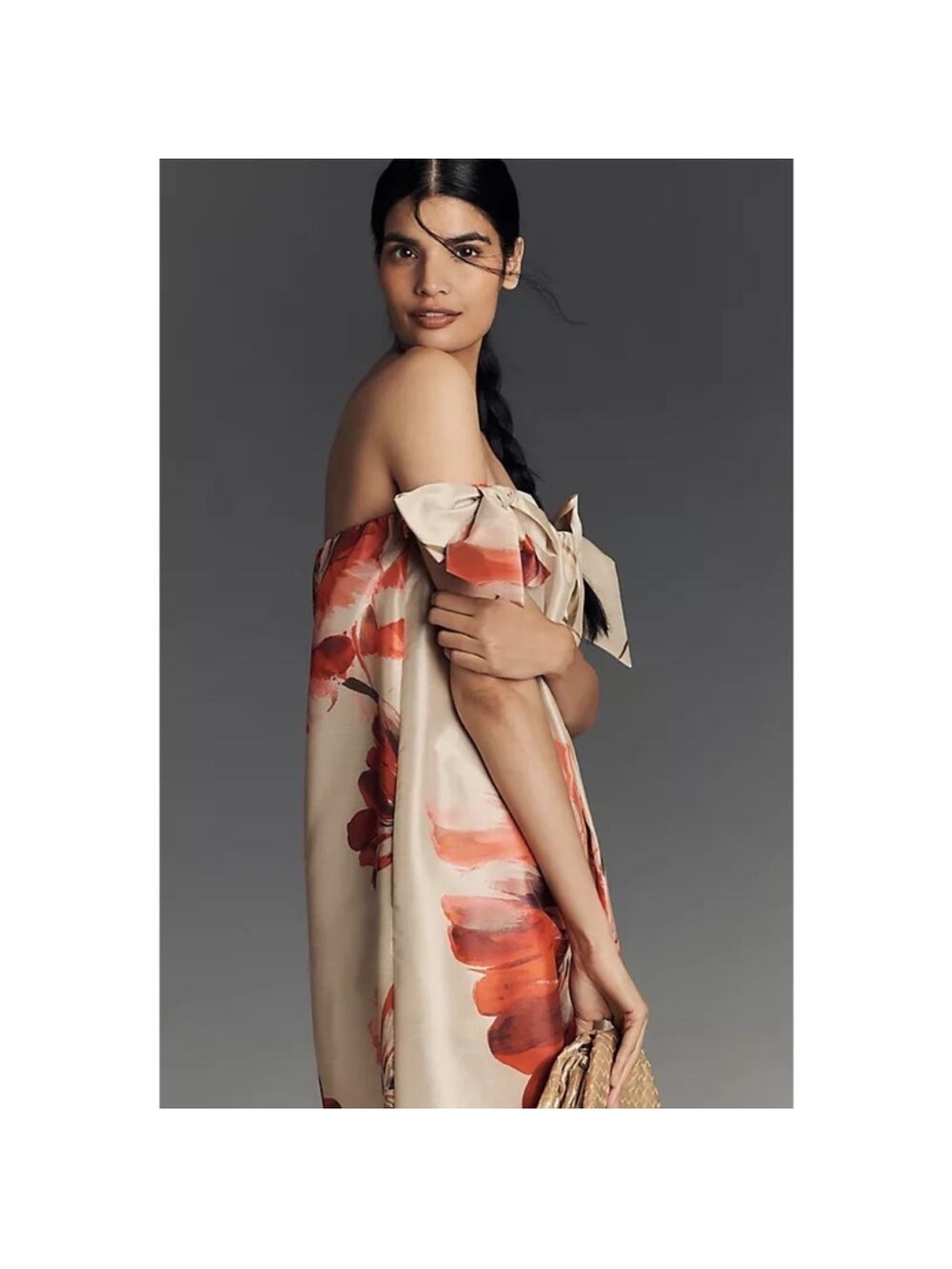 NWT Hutch Anthropologie Iris Off-The-Shoulder Maxi Dress Sz L - Picture 5 of 16